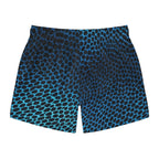 Blue Honeycomb Swim Trunks