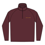 Embroidered ‘OCEAN’ Quarter-Zip Pullover — Men’s Performance Stretch