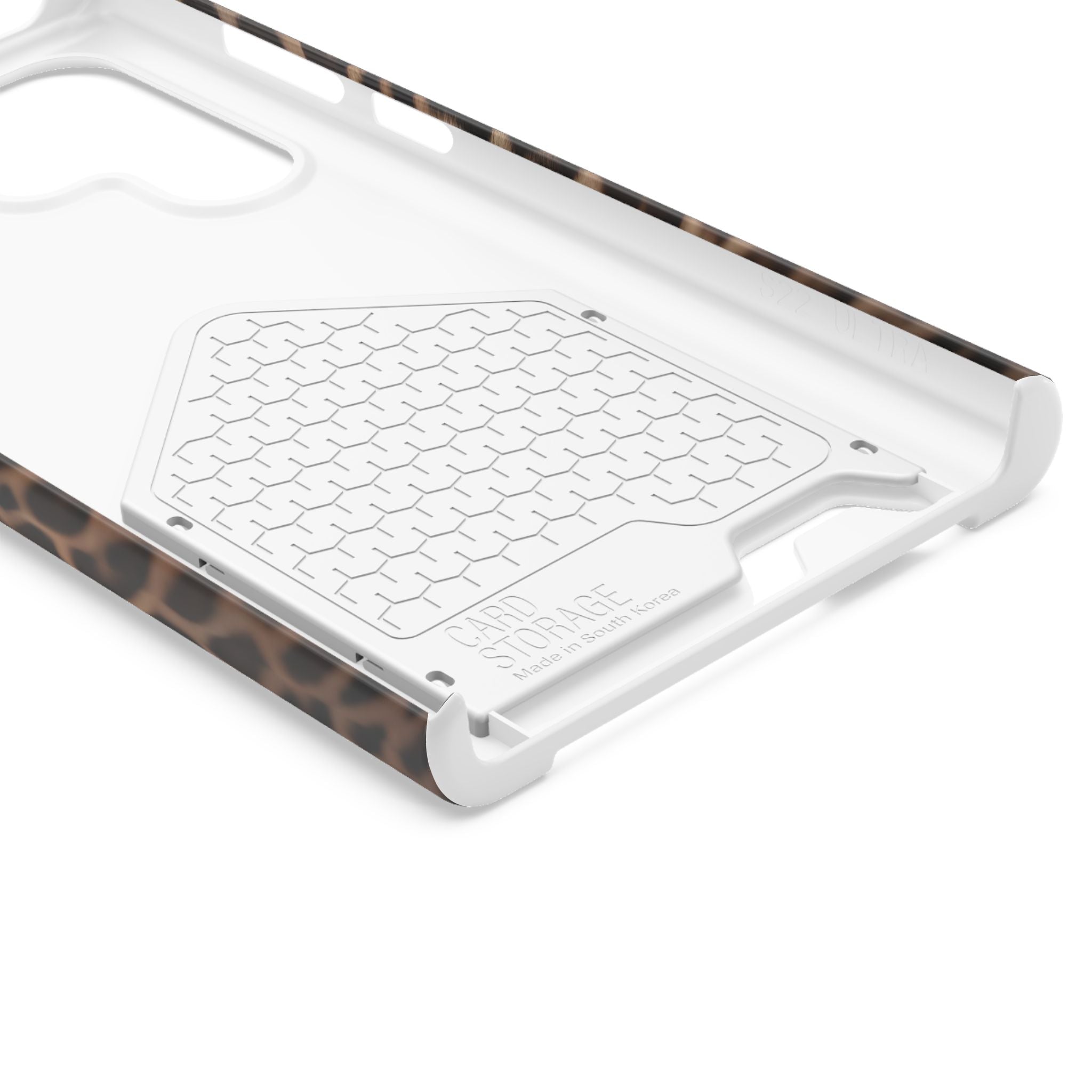 Leopard Print Phone Case With Card Holder