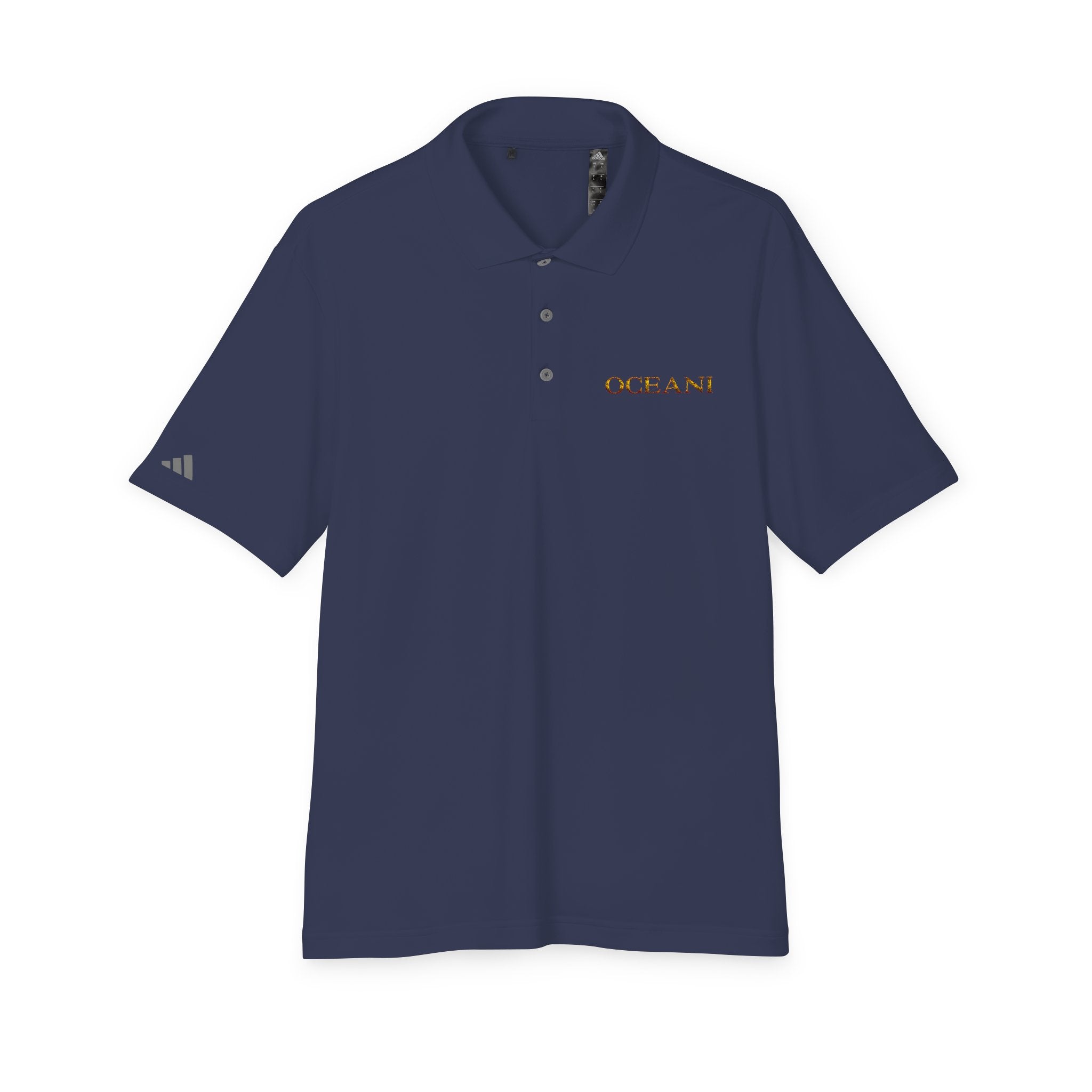 Classic White Performance Polo — 'OCEANE' Embroidered Chest