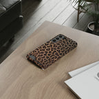 Leopard Print Phone Case With Card Holder