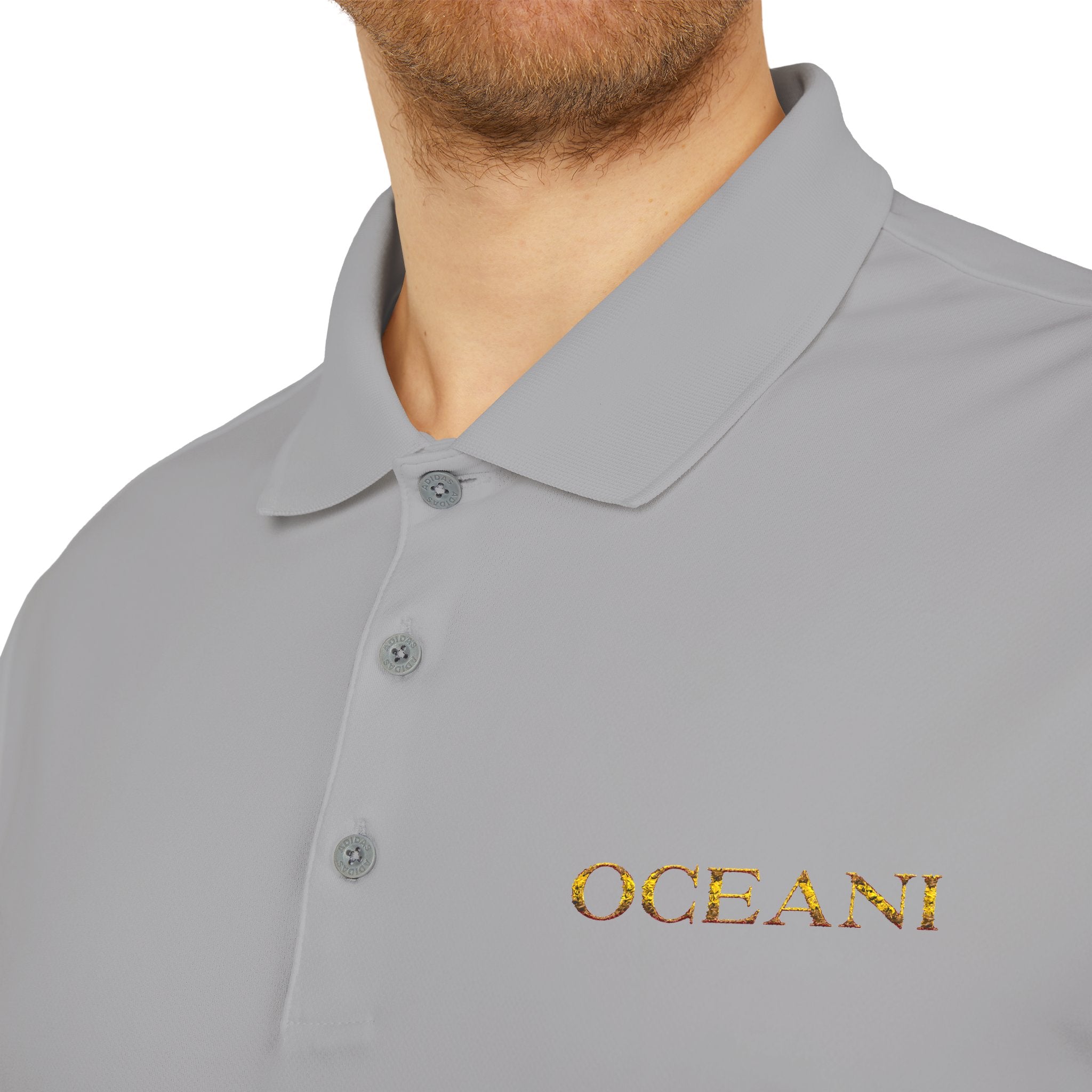 Classic White Performance Polo — 'OCEANE' Embroidered Chest