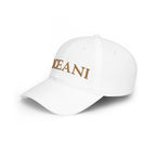 OCEANI Glitter Script Baseball Cap — Red Low-Profile Hat for Beach, Travel & Casual Wear