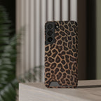 Leopard Print Phone Case With Card Holder