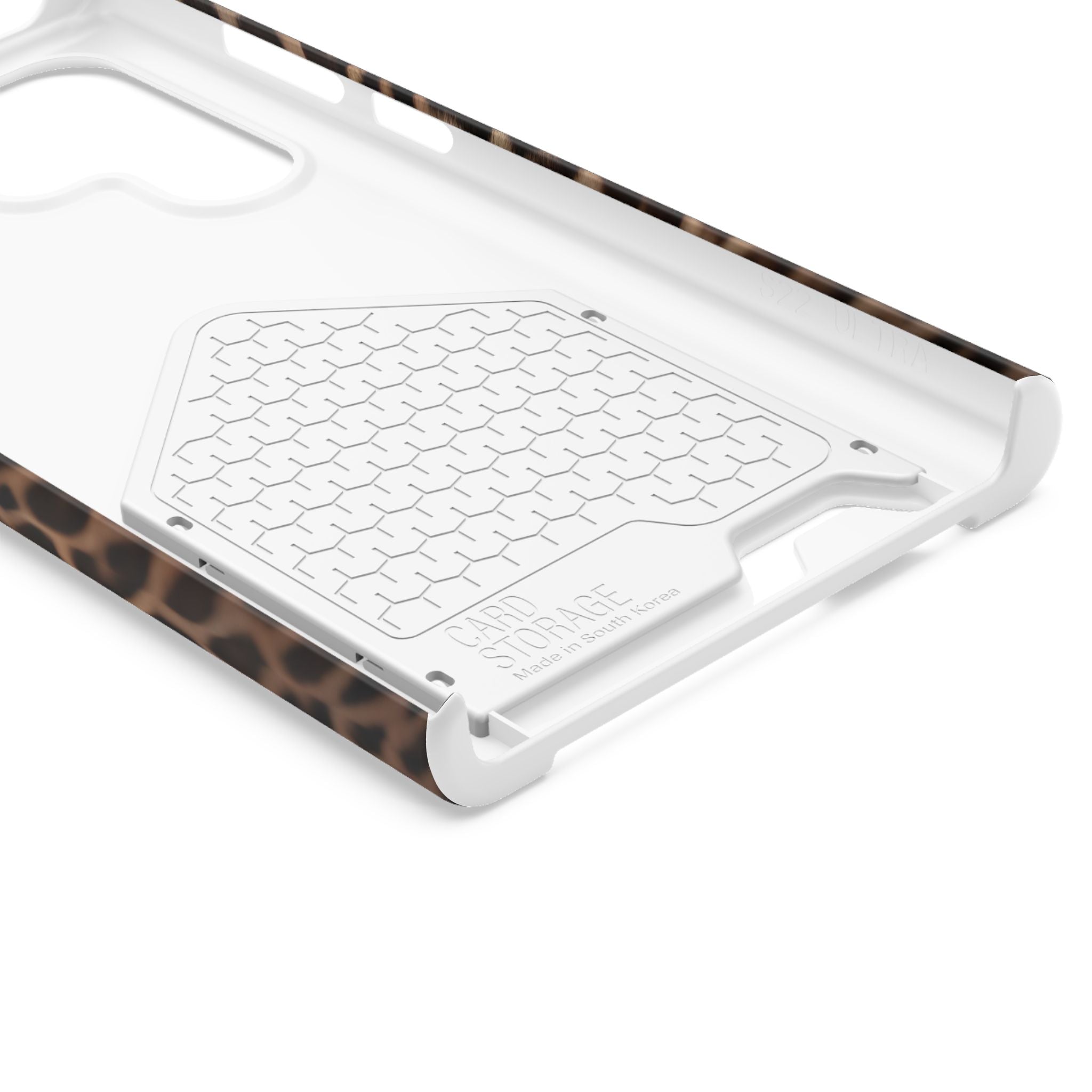 Leopard Print Phone Case With Card Holder