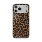 Leopard Print Phone Case With Card Holder