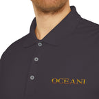 Classic White Performance Polo — 'OCEANE' Embroidered Chest