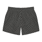 Black Retro Polka Dot Swim Trunks