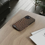 Leopard Print Phone Case With Card Holder