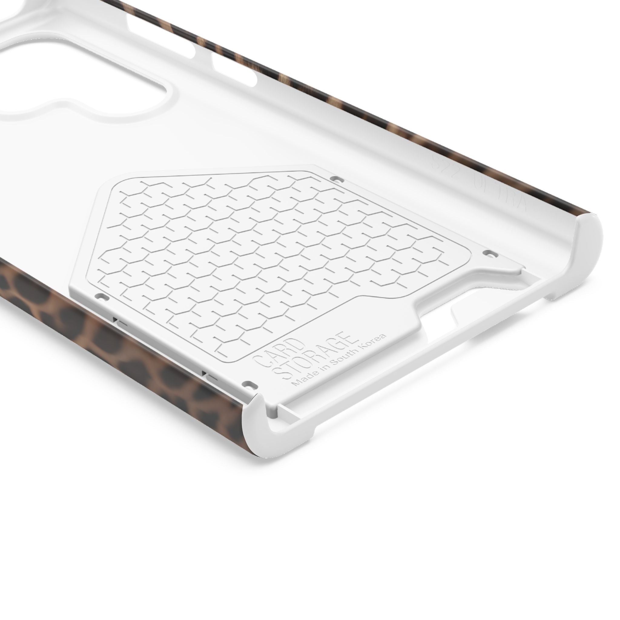 Leopard Print Phone Case With Card Holder