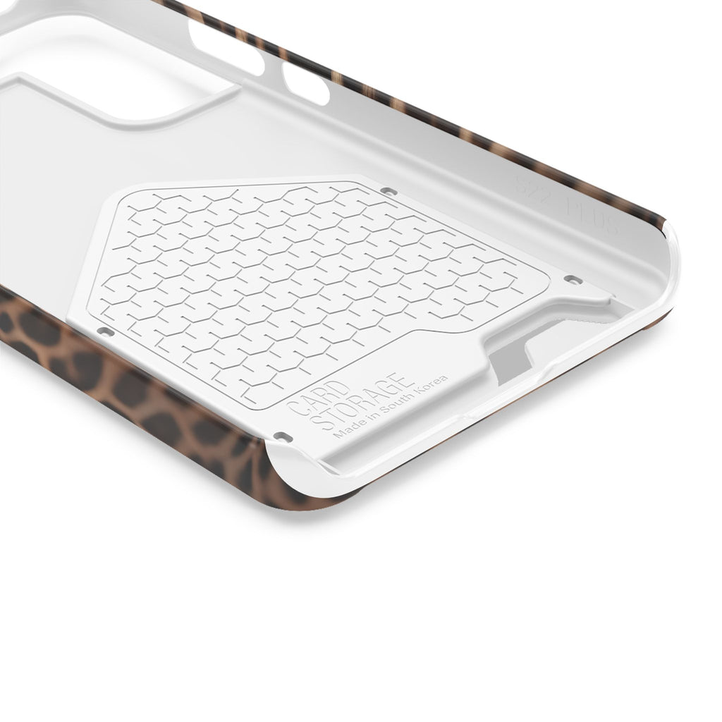Leopard Print Phone Case With Card Holder