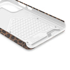 Leopard Print Phone Case With Card Holder