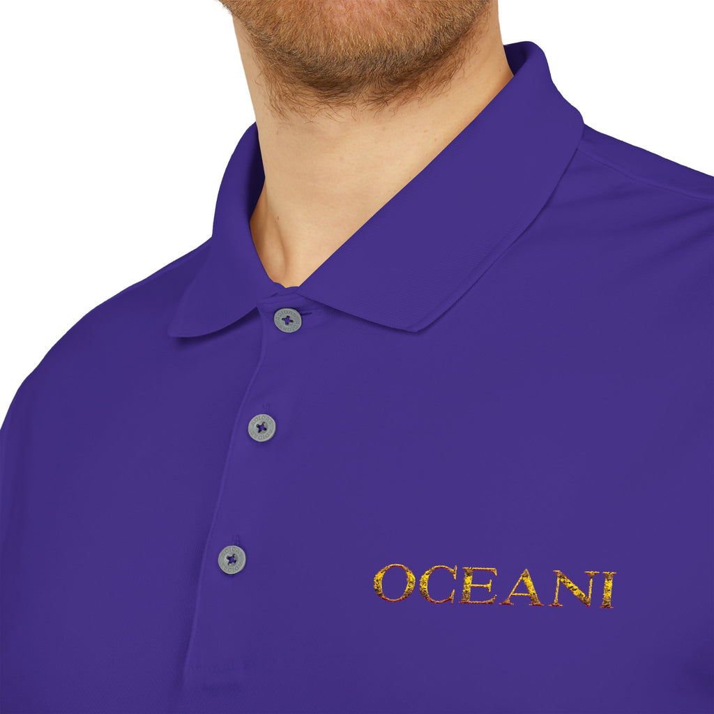 Classic White Performance Polo — 'OCEANE' Embroidered Chest