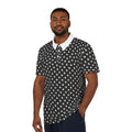 Black Polka Dot Polo Shirt