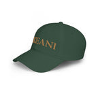OCEANI Glitter Script Baseball Cap — Red Low-Profile Hat for Beach, Travel & Casual Wear