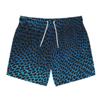 Blue Honeycomb Swim Trunks