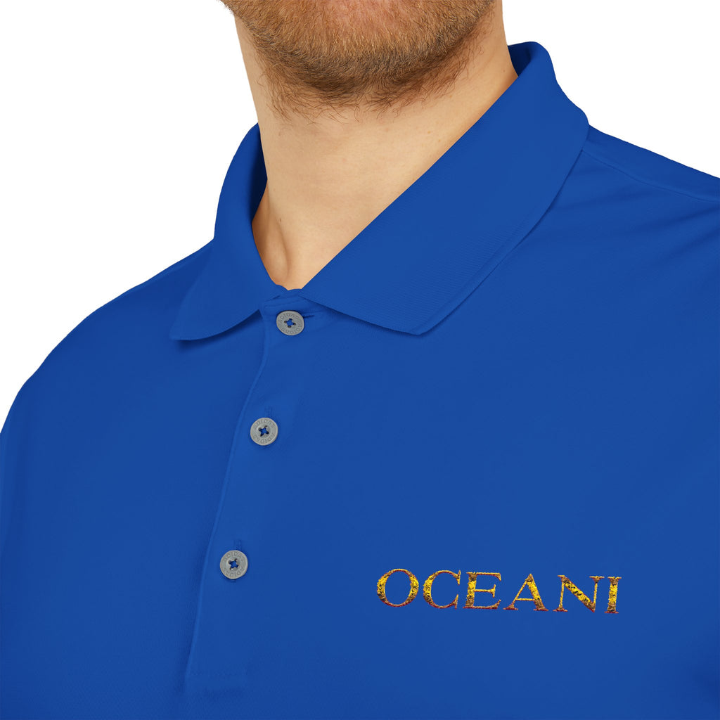 Classic White Performance Polo — 'OCEANE' Embroidered Chest