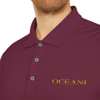 Classic White Performance Polo — 'OCEANE' Embroidered Chest