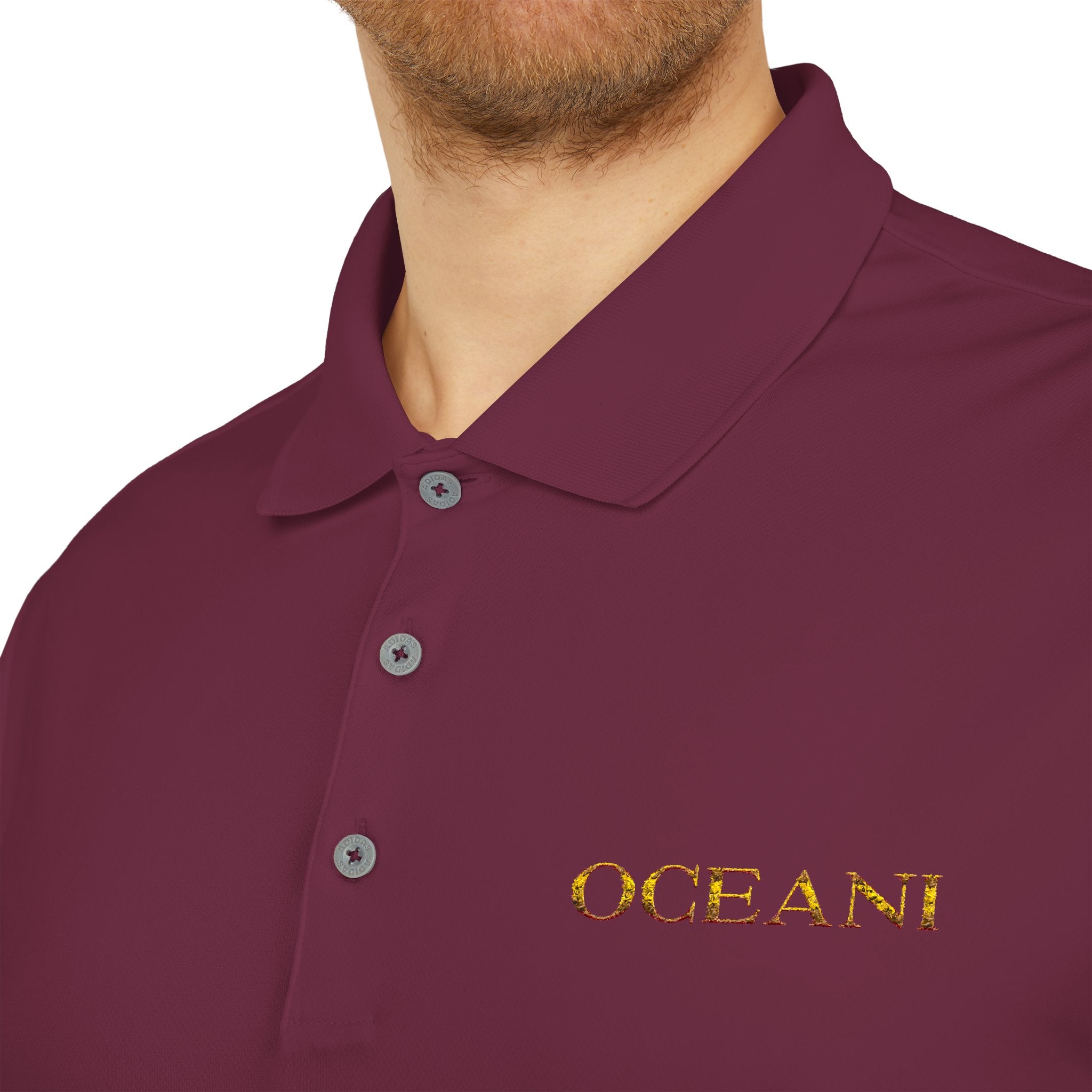 Classic White Performance Polo — 'OCEANE' Embroidered Chest