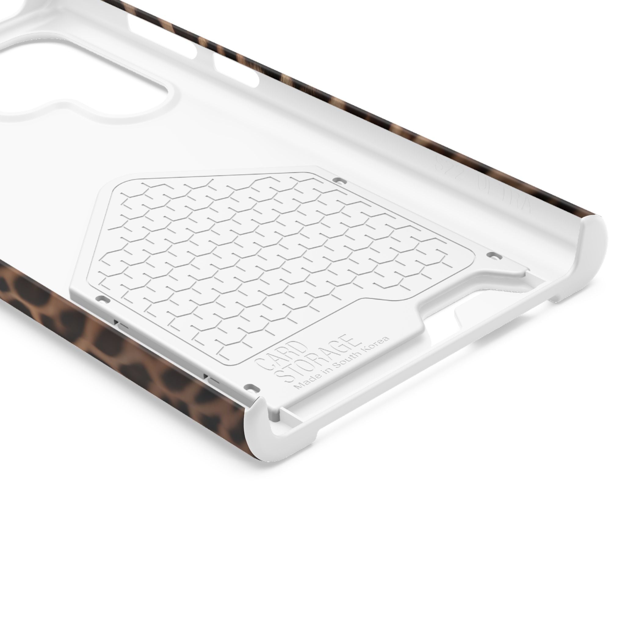 Leopard Print Phone Case With Card Holder
