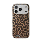 Leopard Print Phone Case With Card Holder