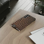 Leopard Print Phone Case With Card Holder