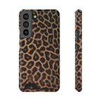 Leopard Print Phone Case With Card Holder