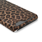 Leopard Print Phone Case With Card Holder