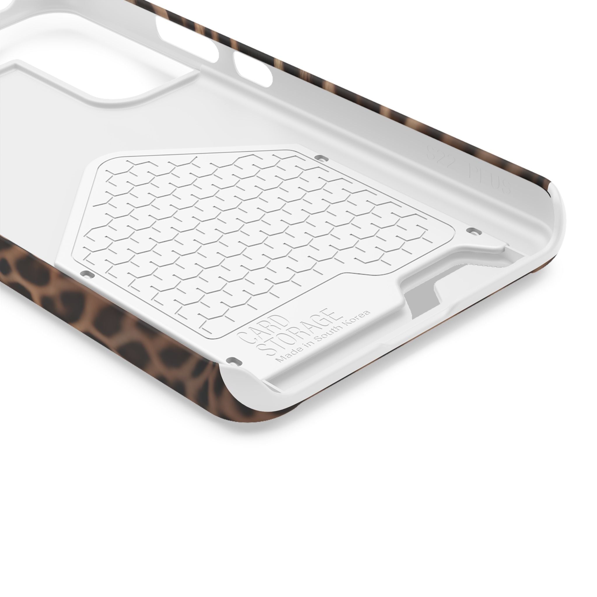 Leopard Print Phone Case With Card Holder