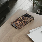 Leopard Print Phone Case With Card Holder