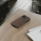 Leopard Print Phone Case With Card Holder